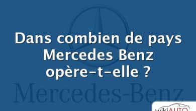 Dans combien de pays Mercedes Benz opère-t-elle ?